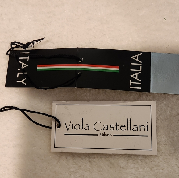 VIOLA CASTELLANI Italian Leather Handbag Tote Green Womens NWT - Picture 15 of 15